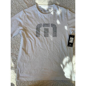 Travis‎ Mathew Boy's Size Medium White Graphic T-Shirt #529